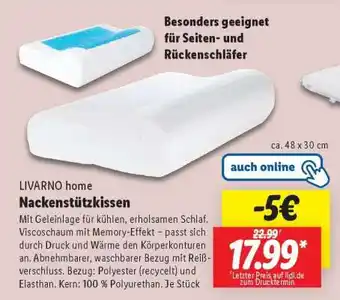 Lidl LIVARNO home Nackenstützkissen Angebot