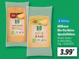 Lidl Milbona Bio Hartkäse Spezialitäten Angebot