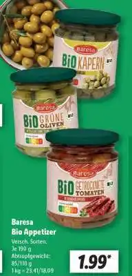 Lidl Baresa Bio Appetizer Angebot