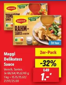 Lidl Maggi Delikatess- Sauce Angebot