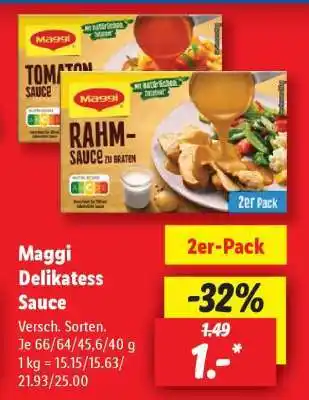 Lidl Maggi Delikatess- Sauce Angebot