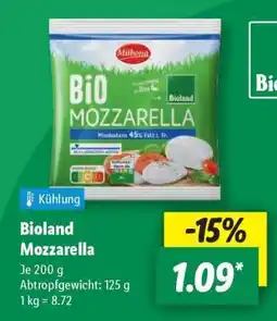 Lidl Bioland Mozzarella Angebot