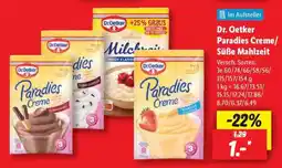 Lidl Dr. Oetker Paradies Creme/Süße Mahlzeit Angebot