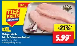 Lidl Metzgerfrisch Frische Schweineschnitzel Angebot