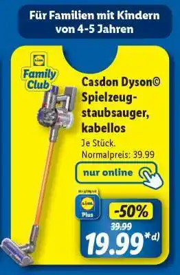 Lidl Casdon Dyson Spielzeugstaubsauger, kabellos Angebot