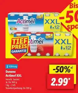 Lidl Danone Actimel XXL Angebot