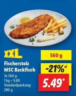 Lidl Fischerstolz MSC Backfisch Angebot