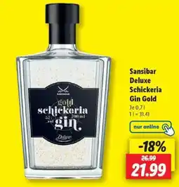 Lidl Sansibar Deluxe Schickeria Gin Gold Angebot