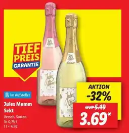 Lidl Jules Mumm Sekt Angebot
