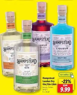Lidl Hampstead London Dry Gin/Gin Likör Angebot
