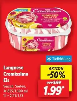Lidl Langnese Cremissimo Eis Angebot