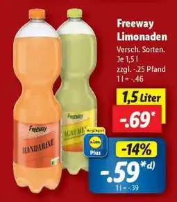 Lidl Freeway Limonaden Angebot