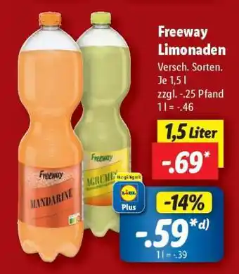 Lidl Freeway Limonaden Angebot