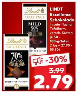 Kaufland LINDT Excellence Schokolade Angebot