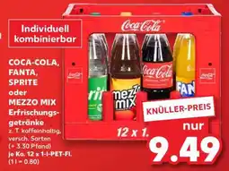 Kaufland COCA-COLA, FANTA, SPRITE oder MEZZO MIX Erfrischungsgetränke Angebot