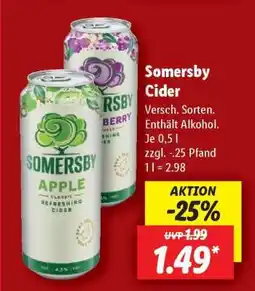 Lidl SOMERSBY Cider Angebot