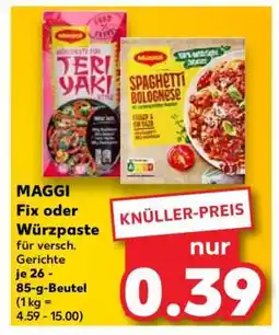 Kaufland MAGGI Fix oder Würzpaste Angebot