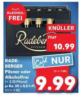 Kaufland RADEBERGER Pilsner oder Alkoholfrei Angebot