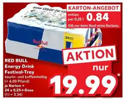 Kaufland RED BULL Energy Drink Festival-Tray Angebot