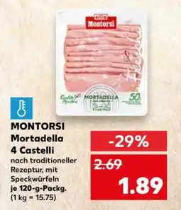 Kaufland MONTORSI Mortadella 4 Castelli Angebot
