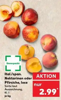 Kaufland Ital./span. Nektarinen oder Pfirsiche, lose Angebot