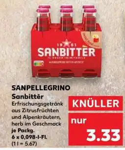 Kaufland Sanpellegrino Sanbitter Angebot