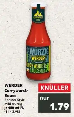 Kaufland WERDER Currywurst-Sauce Angebot