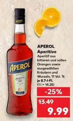 Kaufland APEROL Aperitivo Angebot
