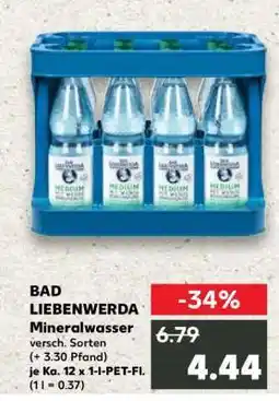Kaufland BAD LIEBENWERDA Mineralwasser Angebot