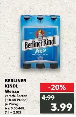 Kaufland BERLINER KINDL Weisse Angebot