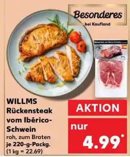 Kaufland WILLMS Rückensteak vom Ibérico-Schwein Angebot