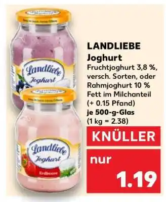 Kaufland LANDLIEBE Joghurt Angebot