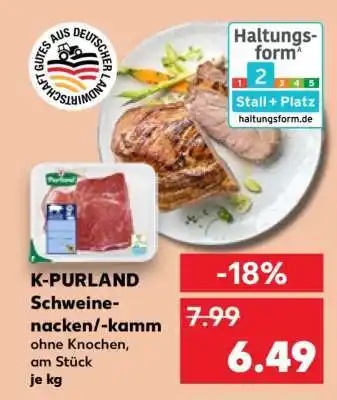 Kaufland K-PURLAND Schweinenacken/ -kamm Angebot
