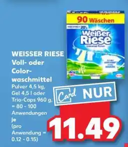 Kaufland WEISSER RIESE Voll- oder Colorwaschmittel Angebot