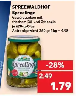 Kaufland Spreelinge Angebot