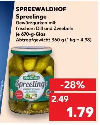 Kaufland Spreelinge Angebot