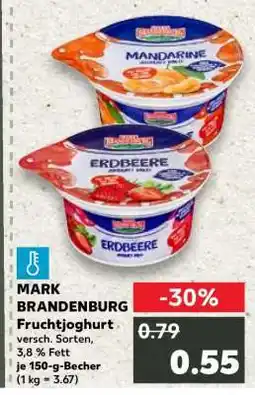 Kaufland MARK BRANDENBURG Fruchtjoghurt Angebot