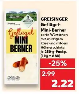Kaufland GREISINGER Geflügel-Mini-Berner Angebot