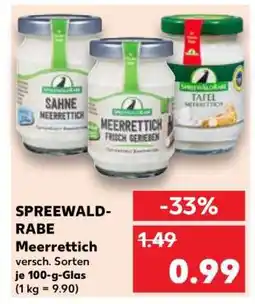 Kaufland SPREEWALD- RABE Meerrettich Angebot