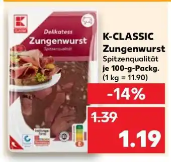 Kaufland K-CLASSIC Zungenwurst Angebot