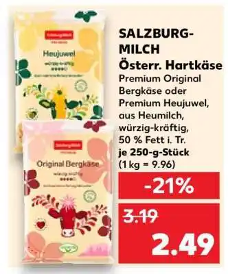 Kaufland SALZBURG-MILCH Österr. Hartkäse Angebot