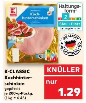 Kaufland K-CLASSIC Kochhinterschinken Angebot