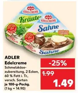 Kaufland Adler Edelcreme Angebot