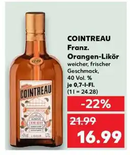 Kaufland COINTREAU Franz. Orangen-Likör Angebot