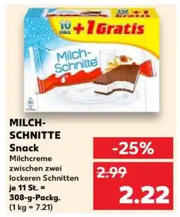 Kaufland MILCH-SCHNITTE Snack Angebot