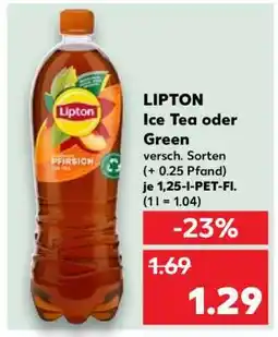 Kaufland LIPTON Ice Tea oder Green Angebot