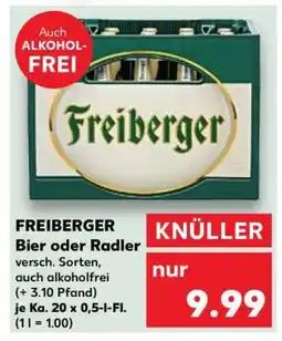 Kaufland FREIBERGER Bier oder Radler Angebot