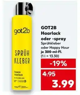 Kaufland GOT2B Haarlack oder -spray Angebot
