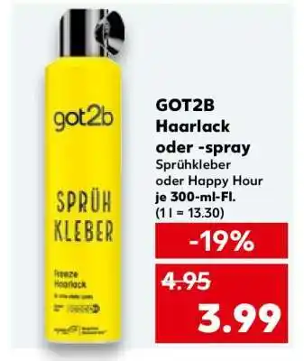 Kaufland GOT2B Haarlack oder -spray Angebot