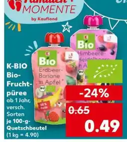 Kaufland K-BIO Bio-Fruchtpüree Angebot